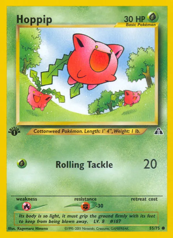 Hoppip, Pokémon card