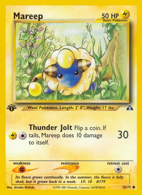Mareep, Pokémon card