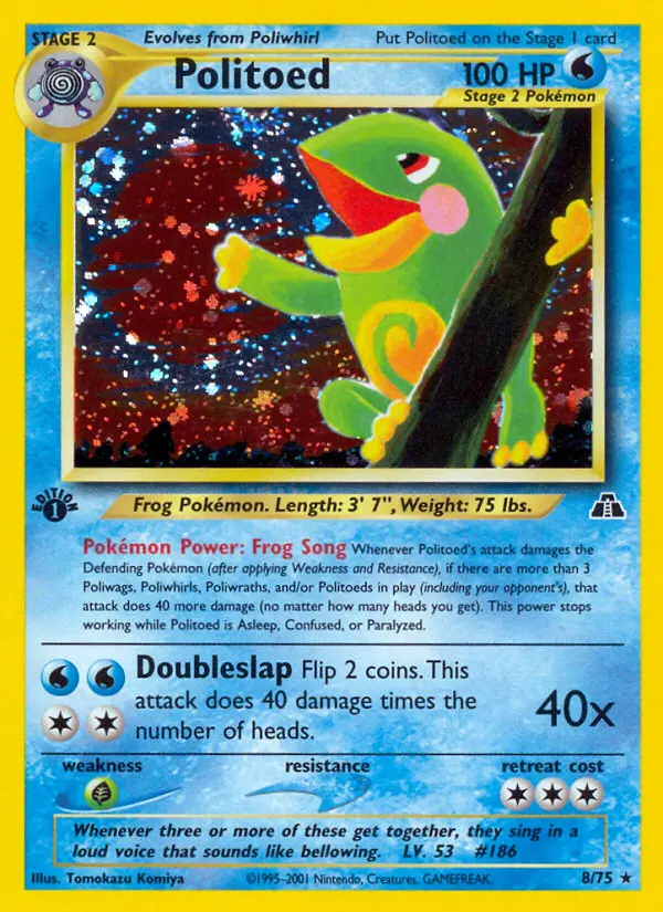 Politoed, Pokémon card