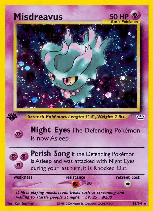 Misdreavus, Pokémon card