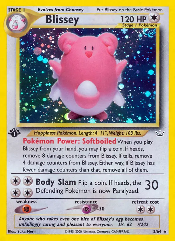 Blissey, Pokémon card