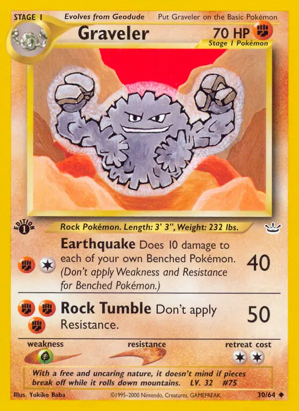 Graveler, Pokémon card