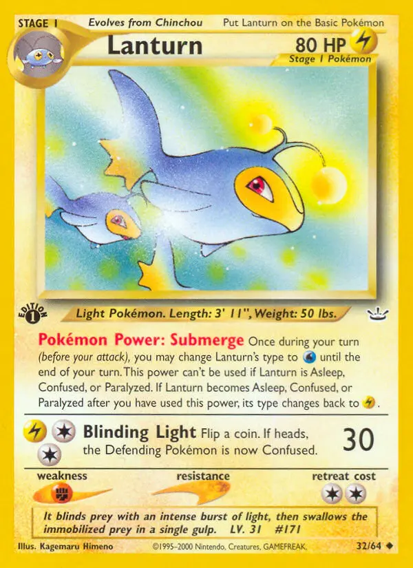 Lanturn, Pokémon card