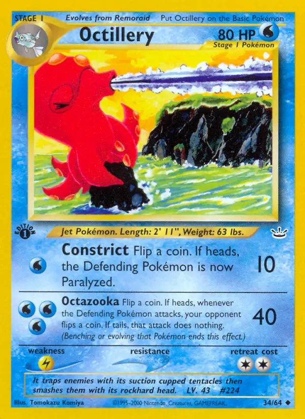 Octillery, Pokémon card