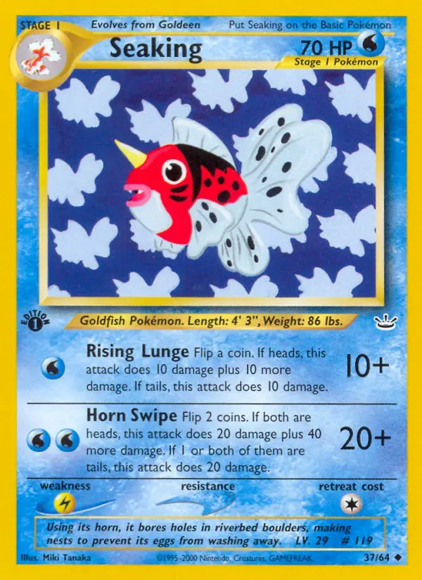 Seaking, Pokémon card