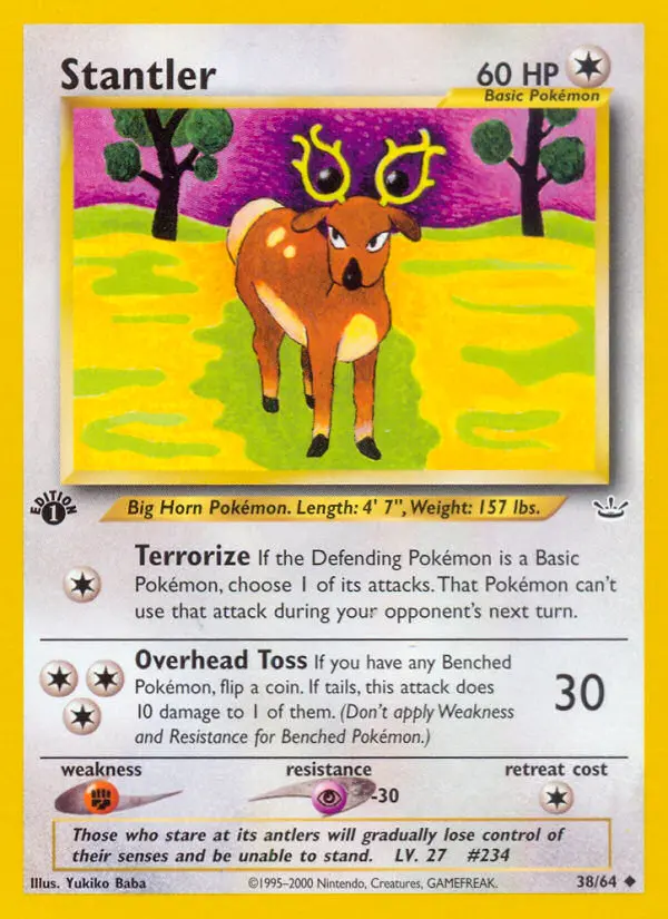Stantler, Pokémon card
