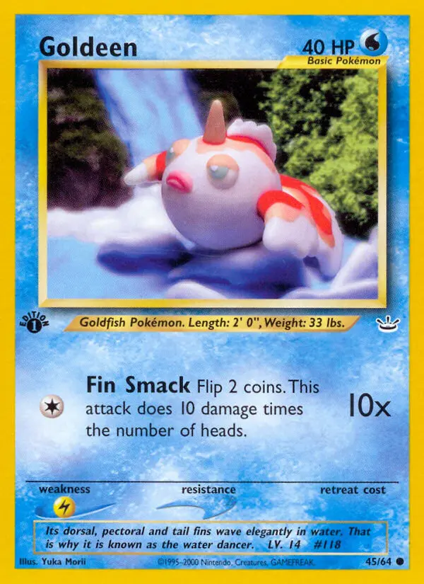 Goldeen, Pokémon card