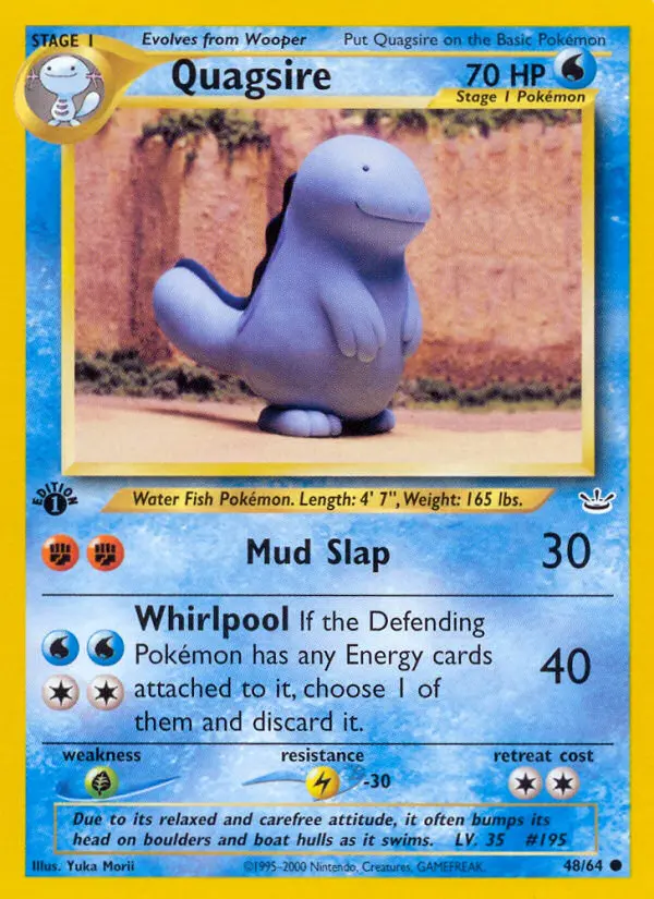Quagsire, Pokémon card