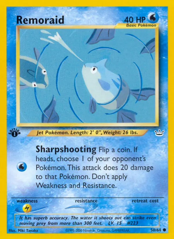 Remoraid, Pokémon card