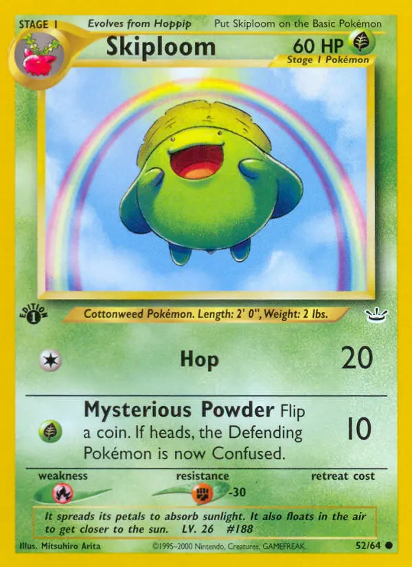 Skiploom, Pokémon card