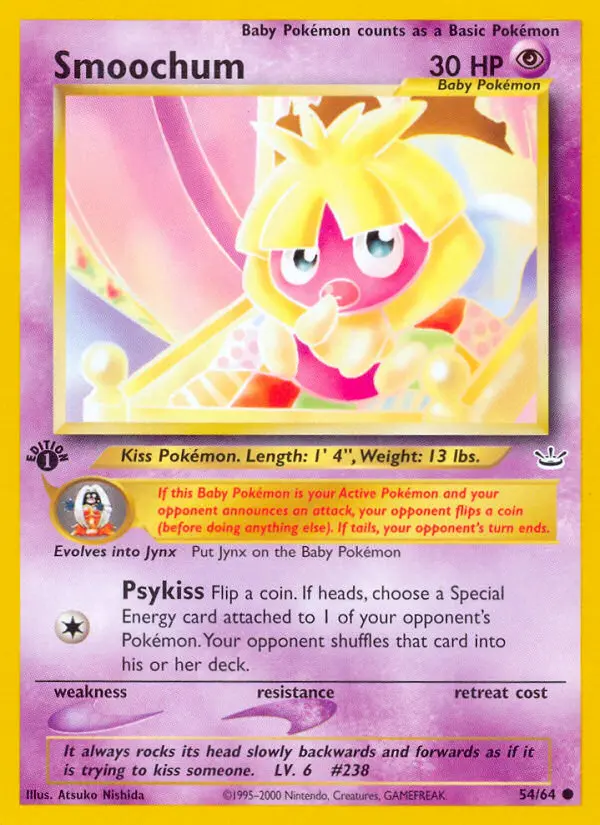Smoochum, Pokémon card