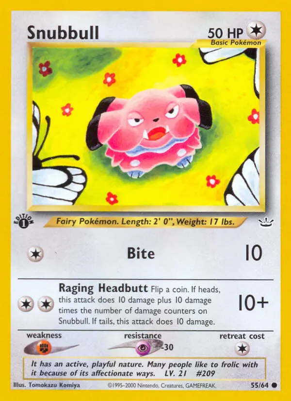 Snubbull, Pokémon card