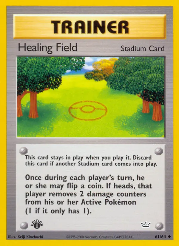 Healing Field, Pokémon card