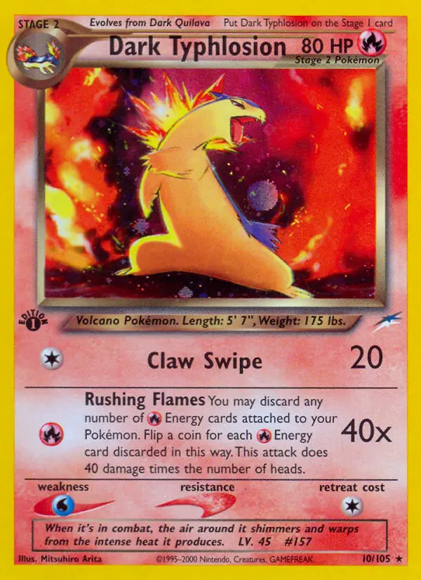 Dark Typhlosion, Pokémon card