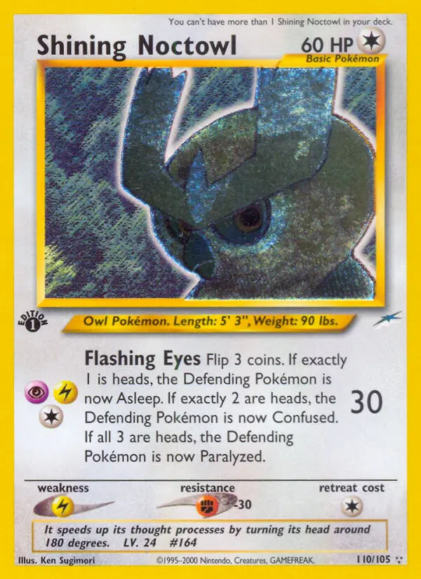 Shining Noctowl, Pokémon card