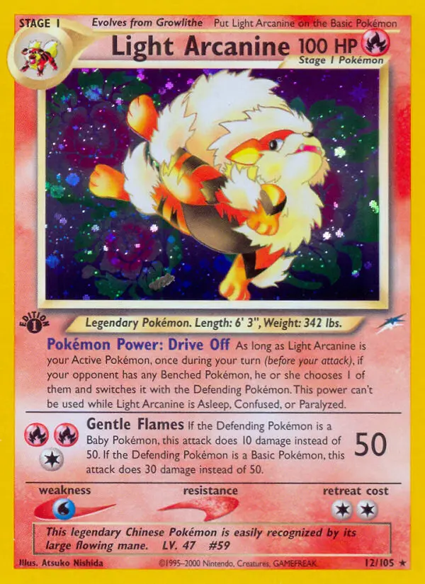 Light Arcanine, Pokémon card