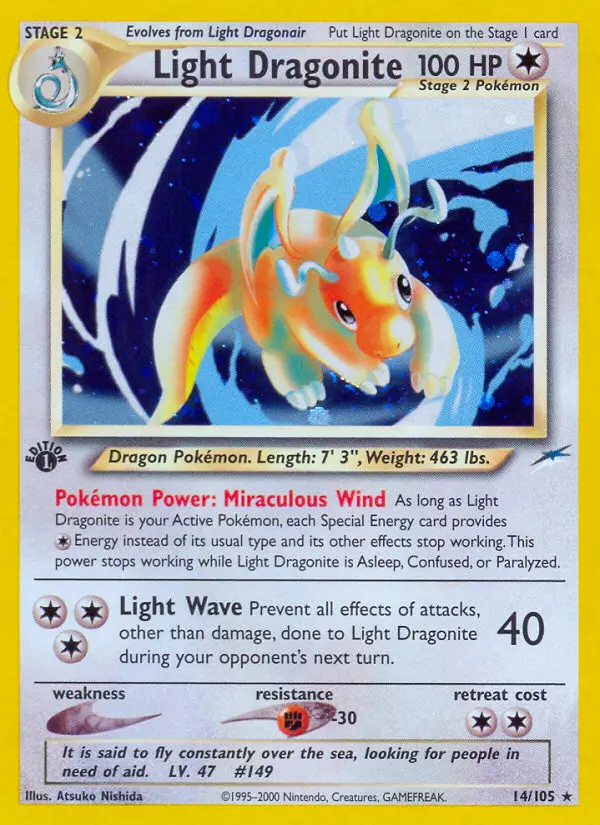 Light Dragonite, Pokémon card