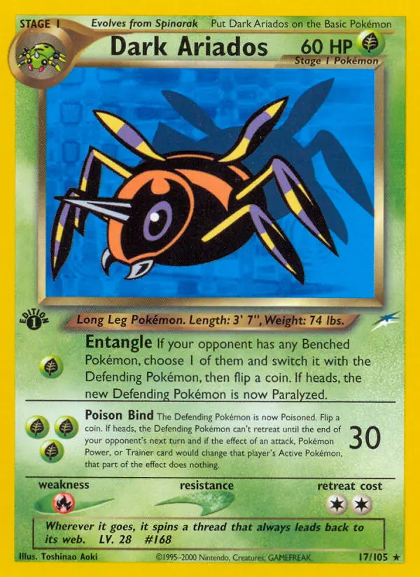 Dark Ariados, Pokémon card