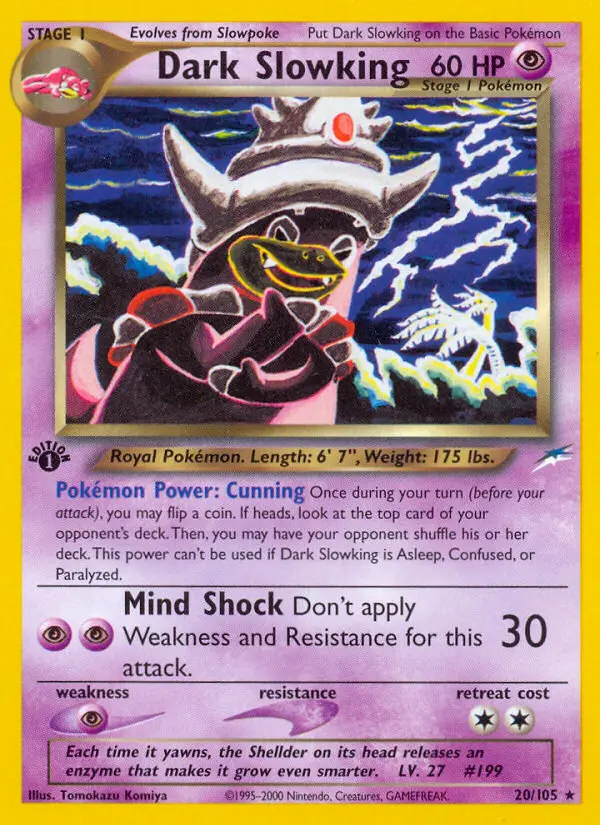 Dark Slowking, Pokémon card