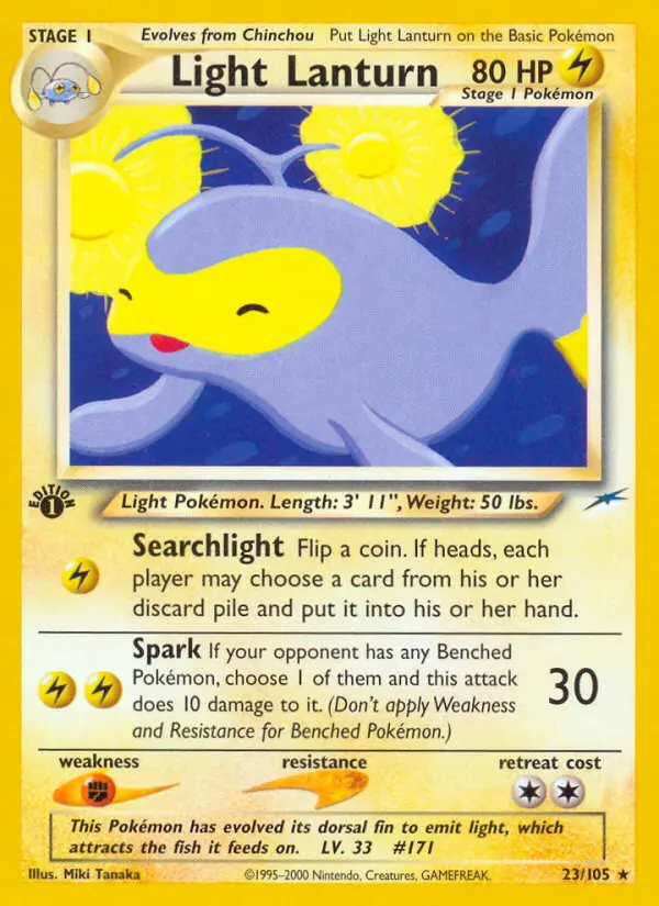 Light Lanturn, Pokémon card