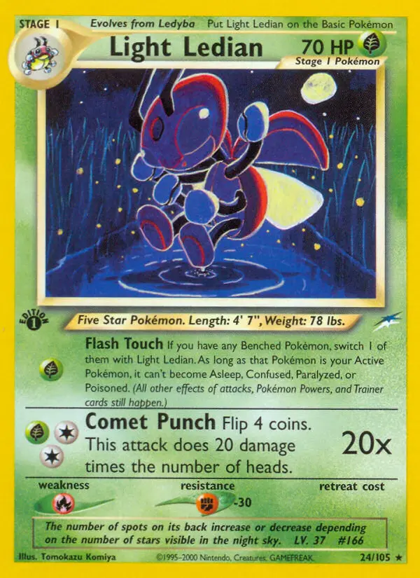 Light Ledian, Pokémon card
