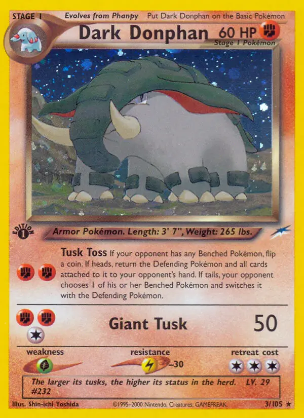 Dark Donphan, Pokémon card