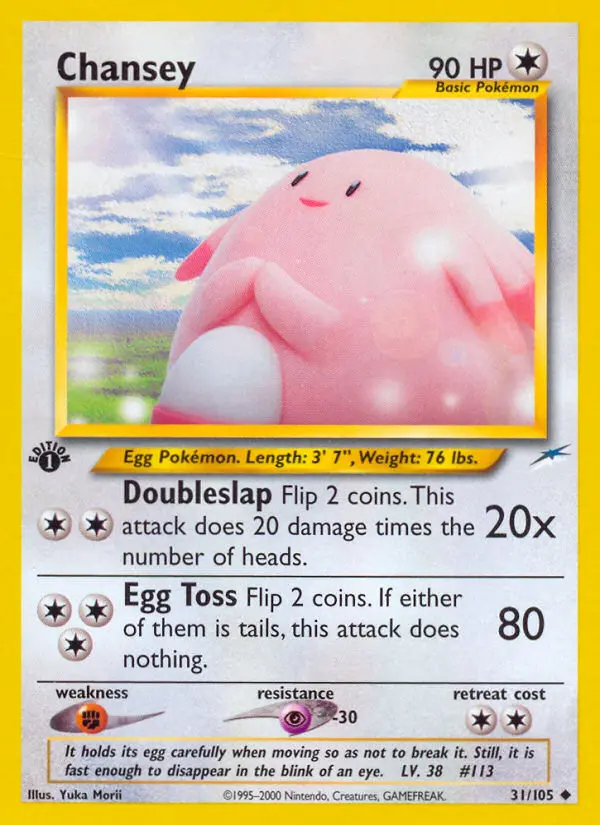 Chansey, Pokémon card