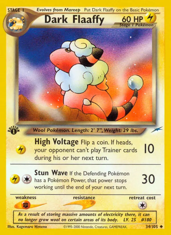 Dark Flaaffy, Pokémon card