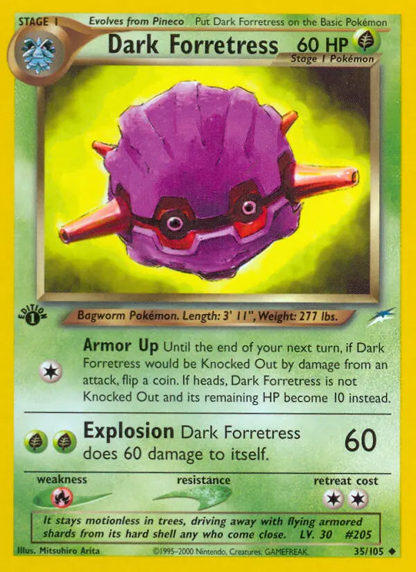 Dark Forretress, Pokémon card