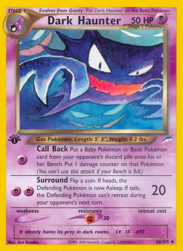 Dark Haunter, Pokémon card