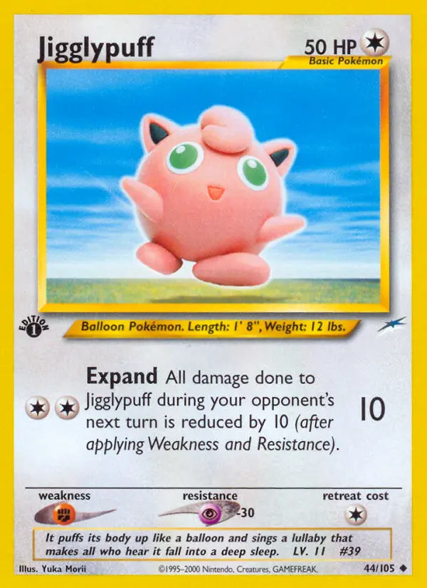 Jigglypuff, Pokémon card