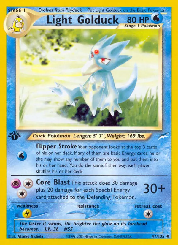 Light Golduck, Pokémon card