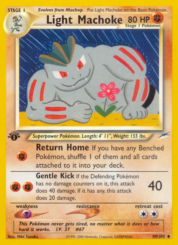 Light Machoke, Pokémon card