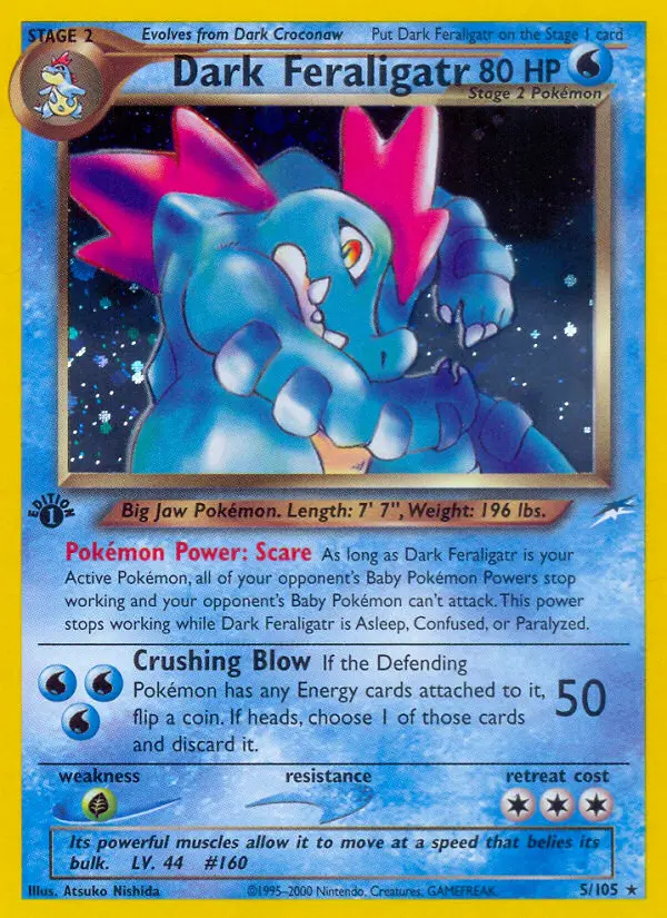 Dark Feraligatr, Pokémon card