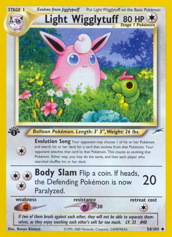 Light Wigglytuff, Pokémon card