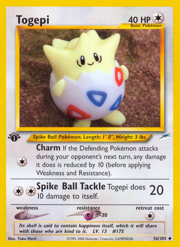 Togepi, Pokémon card