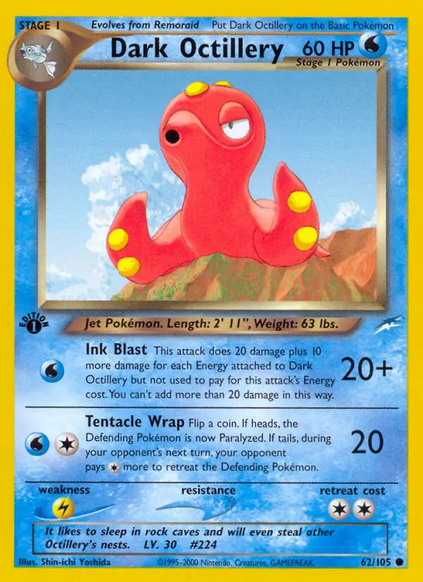 Dark Octillery, Pokémon card