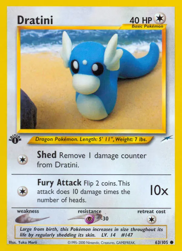 Dratini, Pokémon card