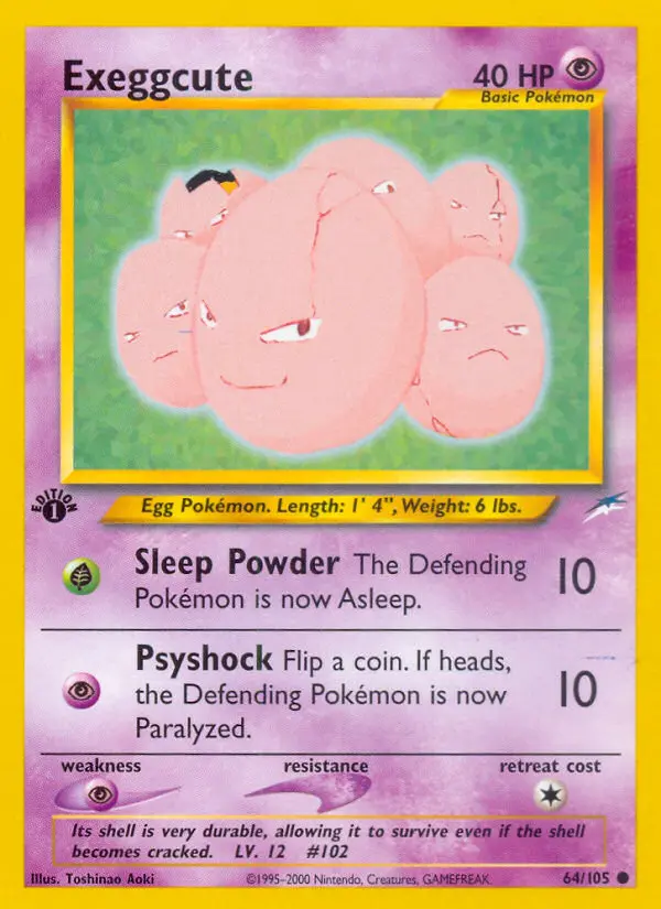 Exeggcute, Pokémon card