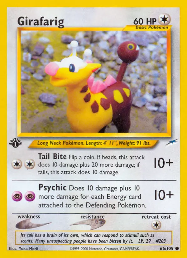 Girafarig, Pokémon card