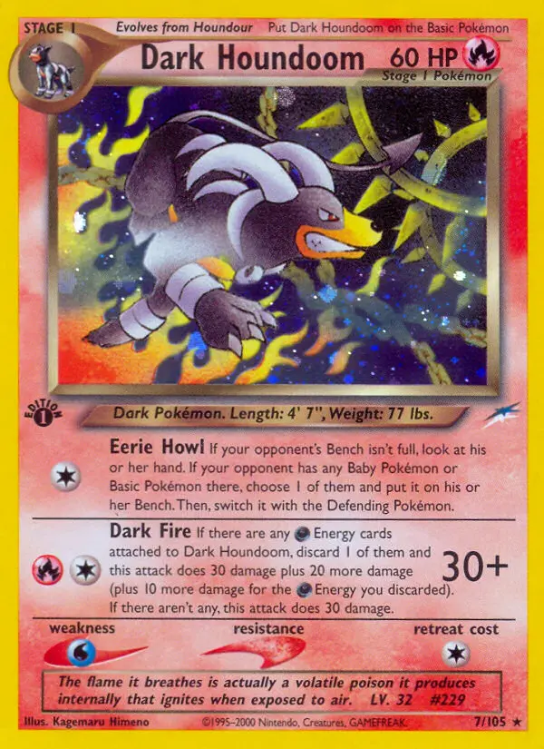 Dark Houndoom, Pokémon card