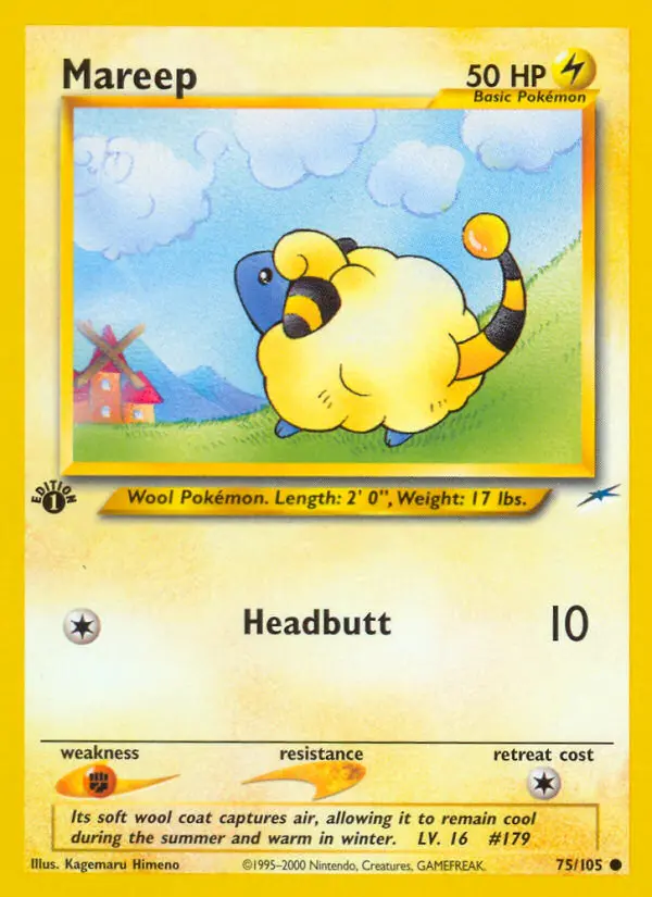 Mareep, Pokémon card