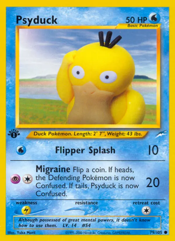 Psyduck, Pokémon card