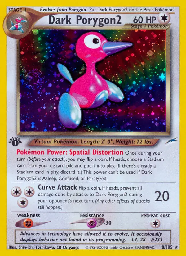 Dark Porygon2, Pokémon card