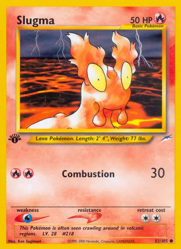 Slugma, Pokémon card