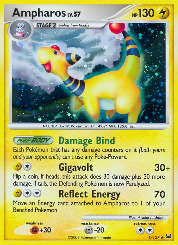 Ampharos, Pokémon card