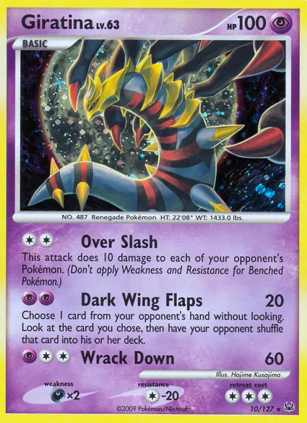 Giratina, Pokémon card
