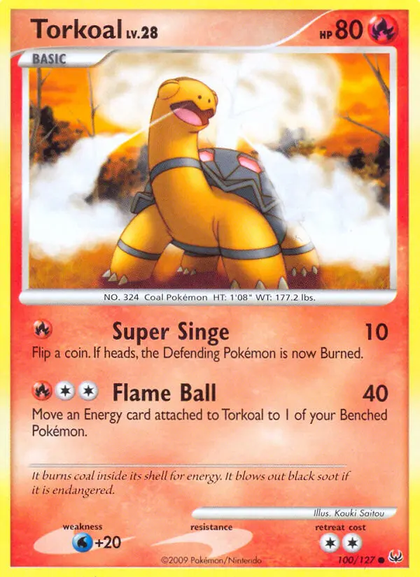 Torkoal, Pokémon card