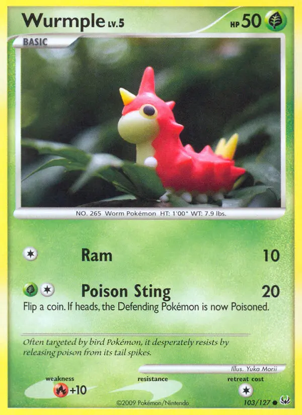 Wurmple, Pokémon card