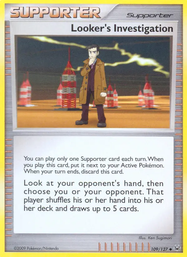 Looker's Investigation, Pokémon card